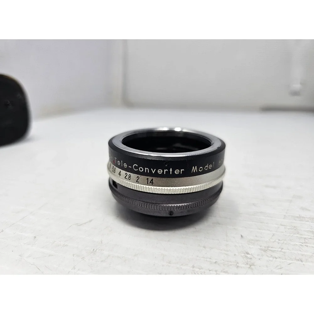 Vivitar Auto 2X Tele-Converter Model‎ 2X-1 Lens With Original Leather Case NM
